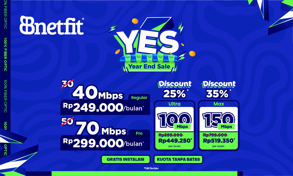 LEBIH HEMAT DI AKHIR TAHUN DENGAN PROMO BNETFIT YES!